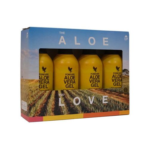 Pack aloe vera gel - cure bien-être 1 mois - 4 bidons de 1 litre