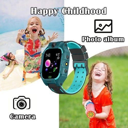 Montre intelligente pour enfants, carte SIM, montre intelligente pour enfants, appel téléphonique, appareil photo, demandes vocales, photo