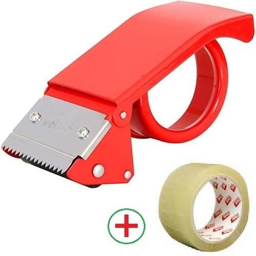 Scelleuse Manuel + Scotch d'emballage transparent Machine Coupe Adhésif en Métal