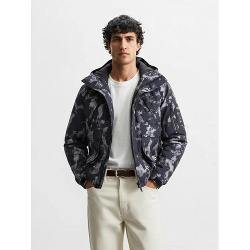 Veste d’Hiver Homme à Capuche Motif Camouflage Urbain – Chaude, Coupe Moderne & Résistante