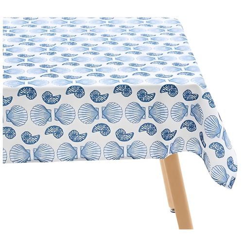 Nappe de Table - Anti-Tâche Imprimée - Décoration Océania - Bleu