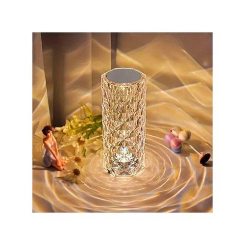 Lampe De Table En Cristal, Veilleuse À Changement De Couleur Pour Chambre salon décor