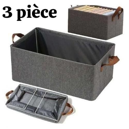 منظم خزانة قماش قابل للتنفس – مجموعة من 3 قطع