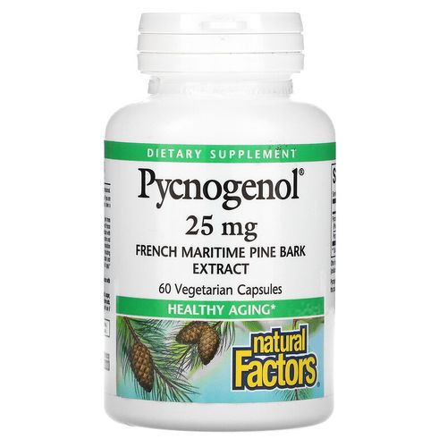 Pycnogenol, 25 mg, 60 capsules végétariennes
