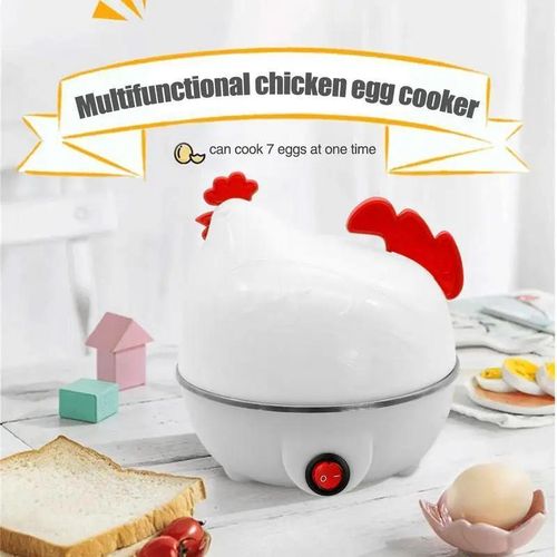 Cuiseur à œufs électrique vapeur, capacité 7 œufs, mini cuiseur multifonction portable, cuisson rapide œufs durs et mollets, appareil cuisine compact