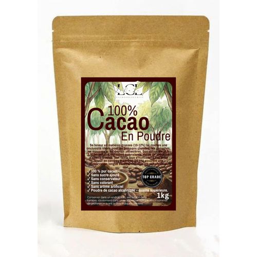 1kg - Cacao en Poudre Top Grade - Pour Pâtisserie et Boissons