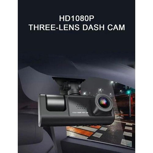Dashcam Voiture WiFi Super HD 1296P - Caméra Embarquée Enregistreur de Conduite Black Box avec Écran LCD & Support Ventouse