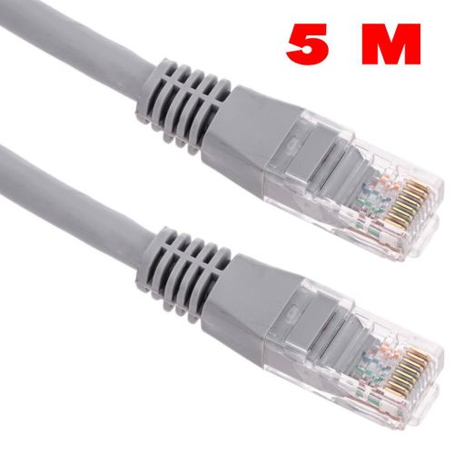 Câble Réseau Ethernet CAT6 5M – Câble RJ45 Haute Vitesse pour PC, Routeur, Box, Switch et Internet