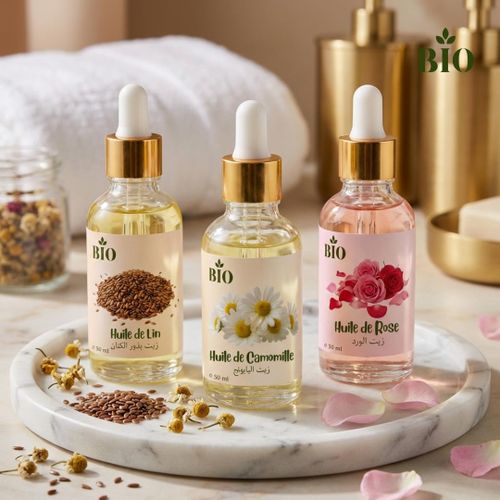 Trio Soin Visage et Peau 50 ml Éclat et nutrition avec huile végétale Organic