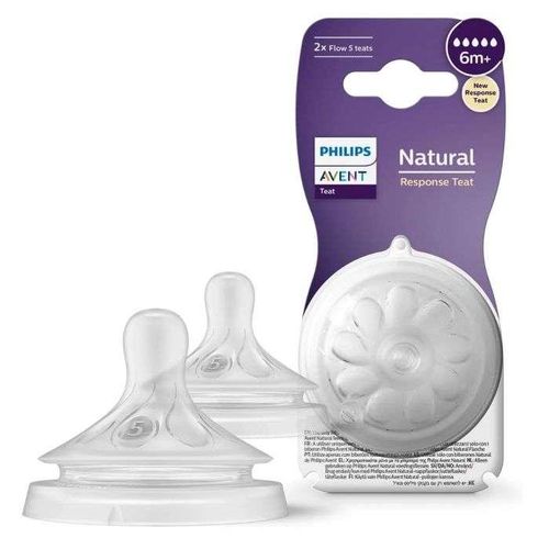 Natural Response Tétines Débit 5 Dès 6 Mois Lot de 2 SCY965/02