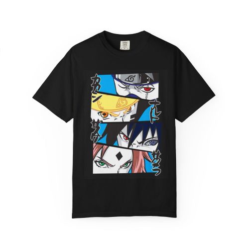 T-Shirt Graphic Unisex anime naruto - Coton Doux couleur noir