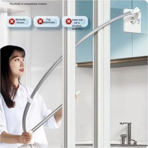 Brosse Télescopique pour Laver les Fenêtres en Hauteur – Nettoyeur Multifonction avec Grattoir à Poussière