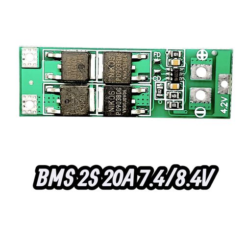 لوحة حماية 2S 20A 7.4V/8.4V لبطارية ليثيوم 18650/BMS - قياسي