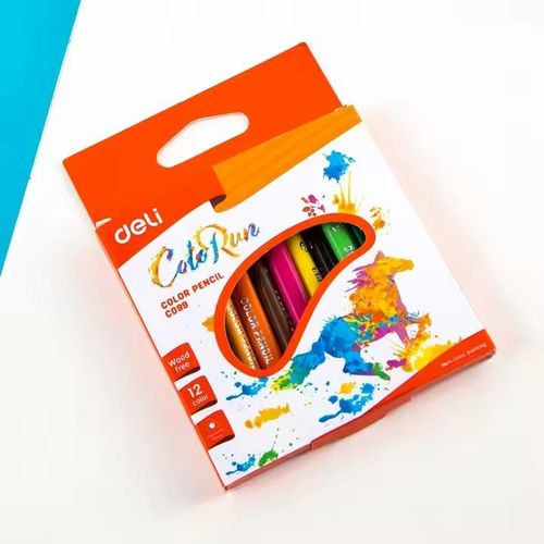 Nataraj CRAYON DE COULEUR DE 12 COURT +CADEAUX TAILLE CRAYON