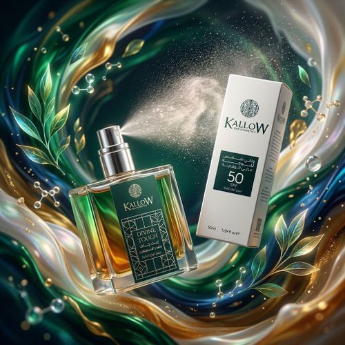 Coffret Soin Visage Kallow – Huile Divine Touch + Crème Solaire SPF 50 Haute Protection – Routine Beauté