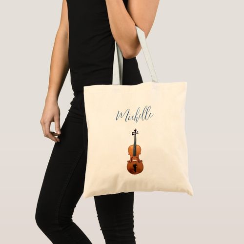 Tote bag violin cute custom classic music Unique, haute qualité