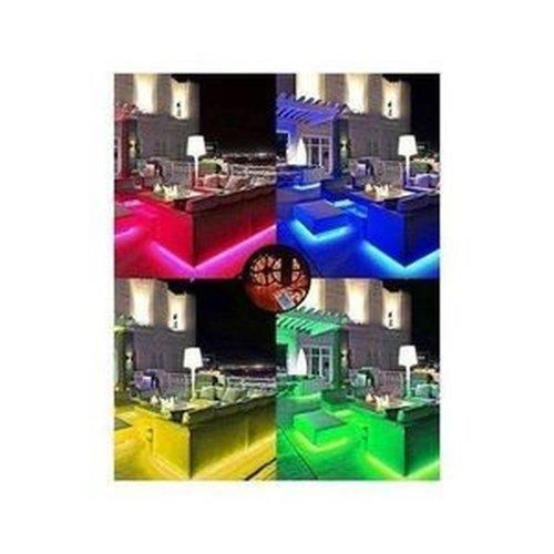 Bande LED RGB 5m 5050 SMD 12v avec Adaptateur d'alimentation 220v et télécommande