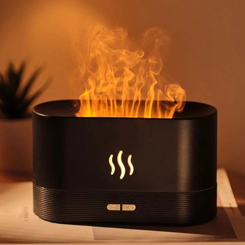 Diffuseur d'huiles essentielles USB, flamme de simulation, parfum apaisant