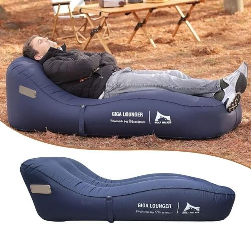 Canapé Gonflable Pliable et Portable avec Pompe Électrique, Chaise Longue relax, Fauteuil gonflable pour Intérieur et Extérieur, Lit Gonflable de Détente