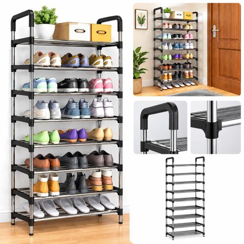 Étagère à chaussures 7 niveaux – Grande capacité 48 paires