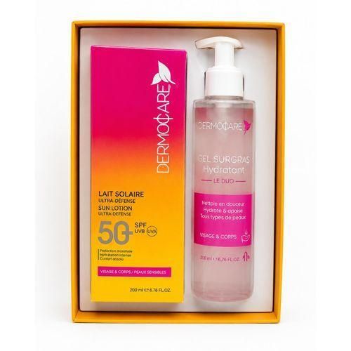 SPF 50+ – Lait Solaire Haute Protection 150ML & Gel Nettoyant 200ML