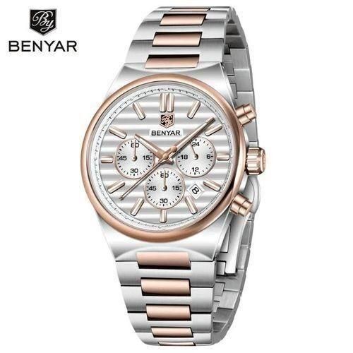 Montre homme quartz - chronographe - montre-bracelet analogique sport - date automatique