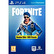 fortnite bomber skin 500 v bucks psn ps4 code europe - skin fortnite fille cheveux rose