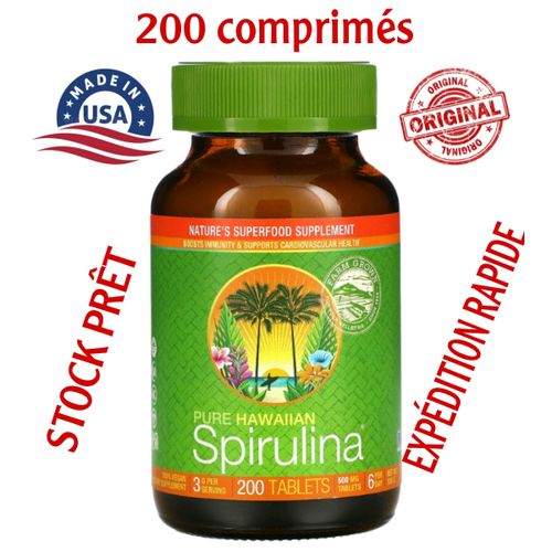 Pure Hawaiian Spirulina, 500 mg, 200 Tablets