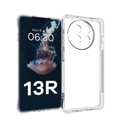 Coque pochette transparente tlphone pour Oneplus 13R 5G angle renforc avec protection camra 15 MM