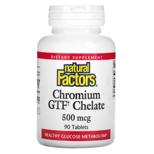 Chromium Chélate FTG, 500 µg, [Métabolisme du glucose sain] 90 comprimés