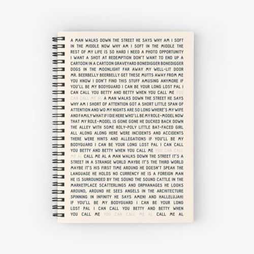 Paul Simon - You Can Call Me Al Spiral Notebook Bloc note
