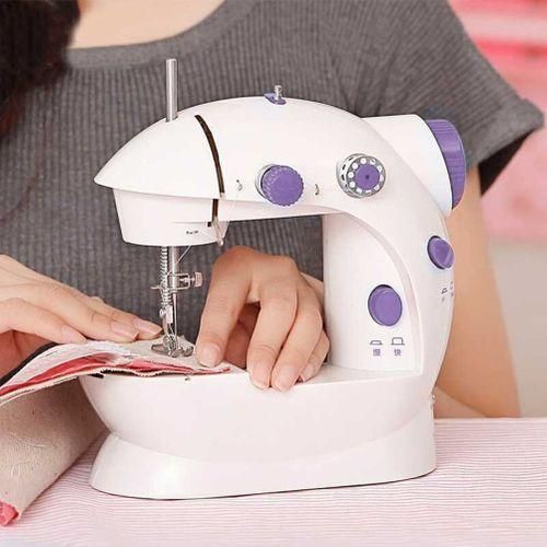 Mini Machine à Coudre Portable avec Pédale - Enfilage Automatique - Légère et Compacte