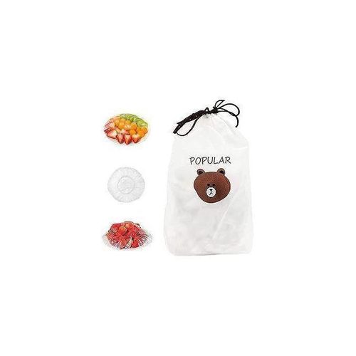 Popular (100pcs) Couvercles Alimentaires Élastiques Réutilisables pour Bols, Assiettes, Fruits, Légumes, Tasses et Verres