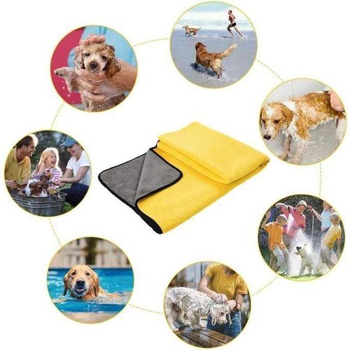 Mini camon serviette super absorbante pour chiens et chats