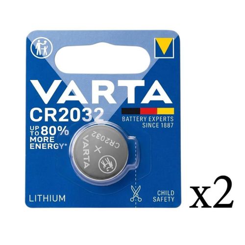 Lot de 2 Piles Bouton CR2032 Lithium - 3V