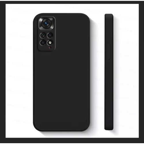 Pack : Incassable pour Xiaomi Note 11 + Coque Silicone Noir pour Xiaomi Note 11