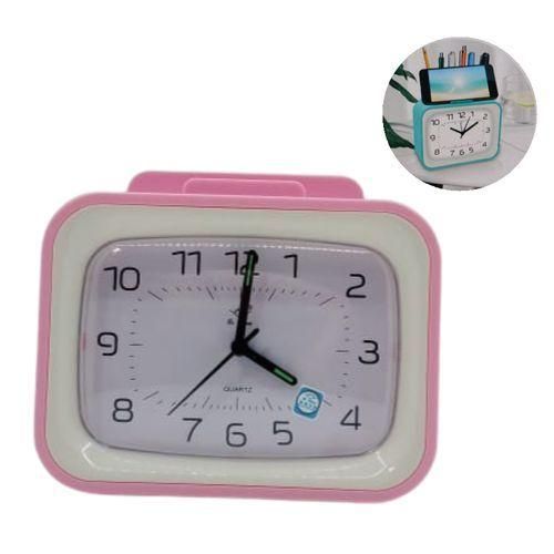 Réveil Analogique de Nuit avec Porte-Téléphone et Crayons