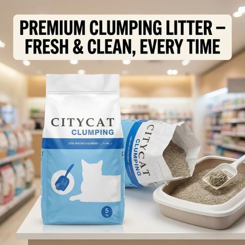 Litière pour Chats Agglomérante Premium - Sac 5kg - Contrôle Optimal des Odeurs et Absorption Rapide - Hygiène et Confort Quotidien