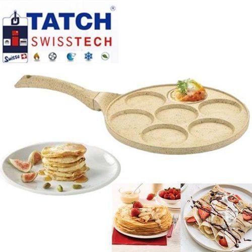 TATCH Crpire Pan cakes Crpes Omelette 26cm Pole 7 crpes Antiadhsive