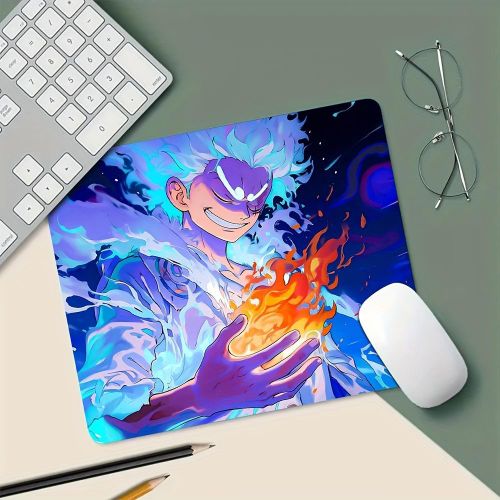 Tapis de Souris en Caoutchouc Antidérapant à Thème - Compatible Bureau, Jeu & Étude - Tapis de Bureau Portable pour PC, Ordinateur Portable, Smartphones, Tablettes - Accessoire Durable pour Configuration de Jeu