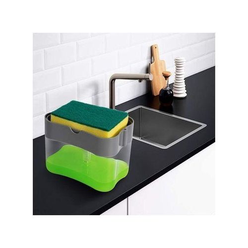 Distributeur de savon liquide avec bol et ponge pompePorte savon liquide