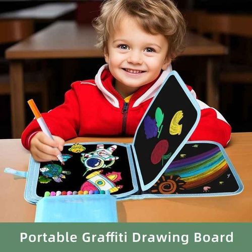 Livre de Peinture Effaçable pour Enfant – Accessoire de Coloriage Réutilisable Montessori
