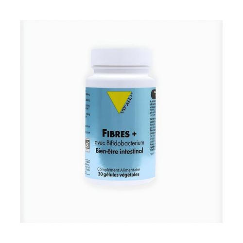 Complément Alimentaire - Fibres + Bifidobacterium - Pour le Bien-être Intestinal - 30 Gélules Végétales