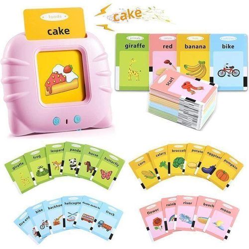 Cartes Flash Parlantes, 224 Mots, Français-Anglais ROSE