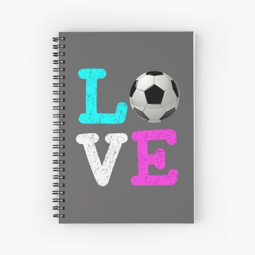 Top Fun Soccer Design cadeau d'amour Cahier à spirale