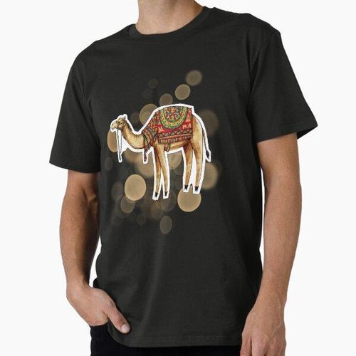 Conception de la culture du voyage dans le désert marocain à base de chameaux T-shirt classique
