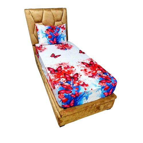 Drap Housse Imprimé 190x90 cm + 1 taie d'oreiller ( 2 pieces)