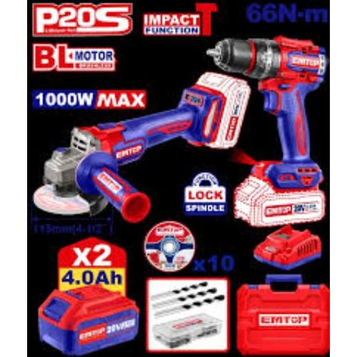 Pack Perceuse et Meuleuse Sans Fil 20V