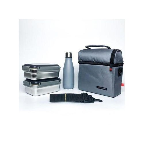 Porte manger Lunch Box Sacs à Repas Pour Enfant et Adulte -Gris