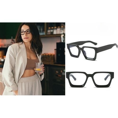 Lunette Lumiere Bleue pour Femme Homme Lunettes Carré Anti Lumière Bleue Filtre à la Mode Rétro Lunettes de Lecture pour Gaming Ordinateur